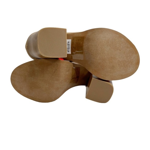 Torrid Red Braided Strap Stacked Block Heel Ankle Strap Sandals - Picture 7 of 16